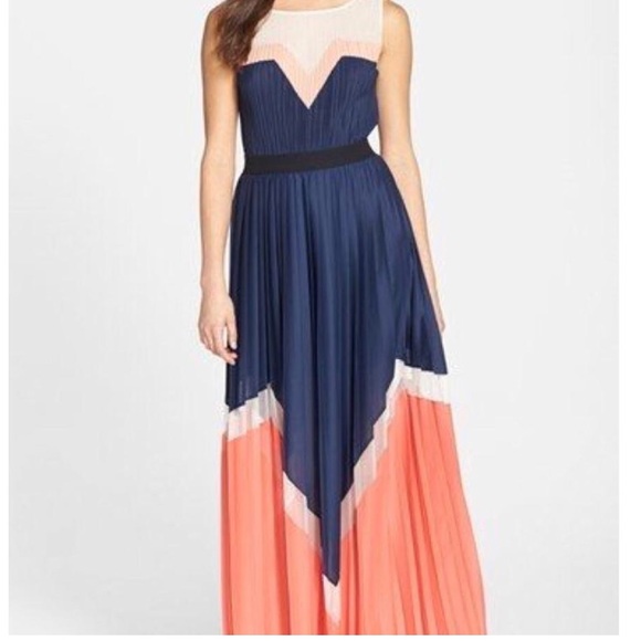 bcbgmaxazria color block dress